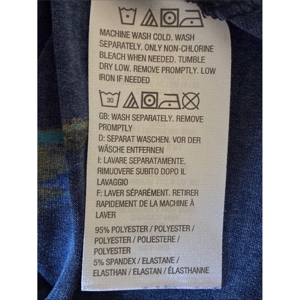 Susan Graver Liquid Knit Size XL Abstract Artsy Tunic Top Office Career Travel - Picture 6 of 7